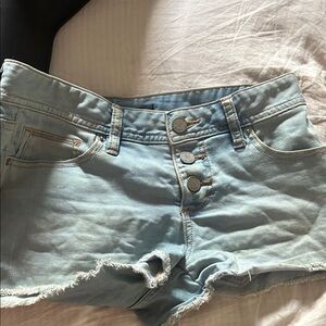 Bebe Sky Blue Jean Shorts